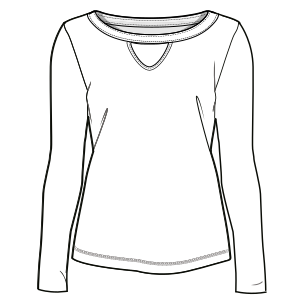 Fashion sewing patterns for T-Shirt 3018
